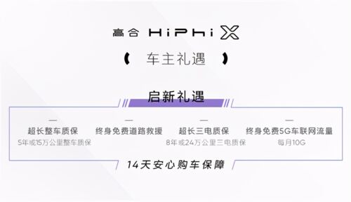 高合HiPhi X 开启预订，推出1000公里电池包升能服务